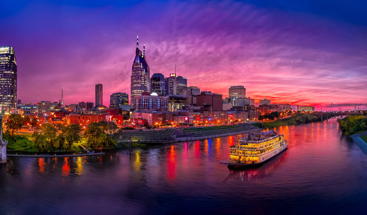 Nashville Nighttime Skyline